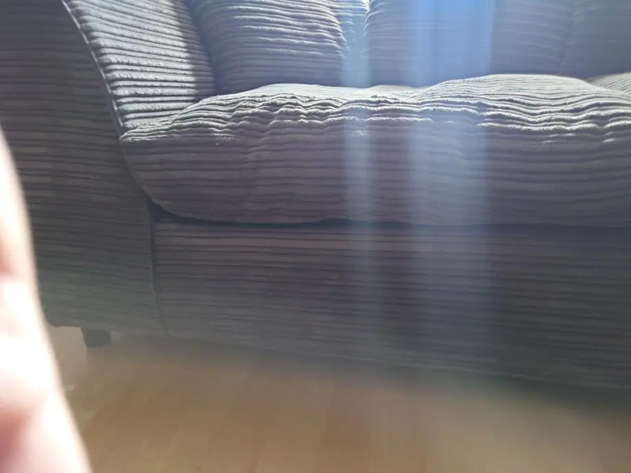 Charcoal corner sofa. good condition