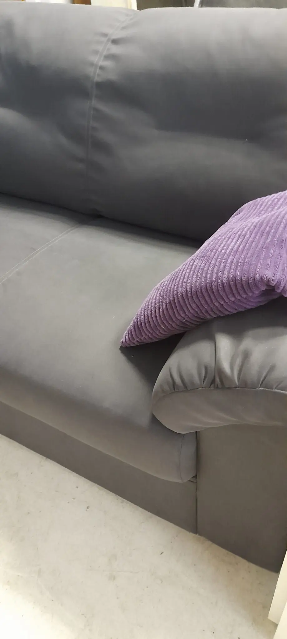Dark grey 3 seat sofa