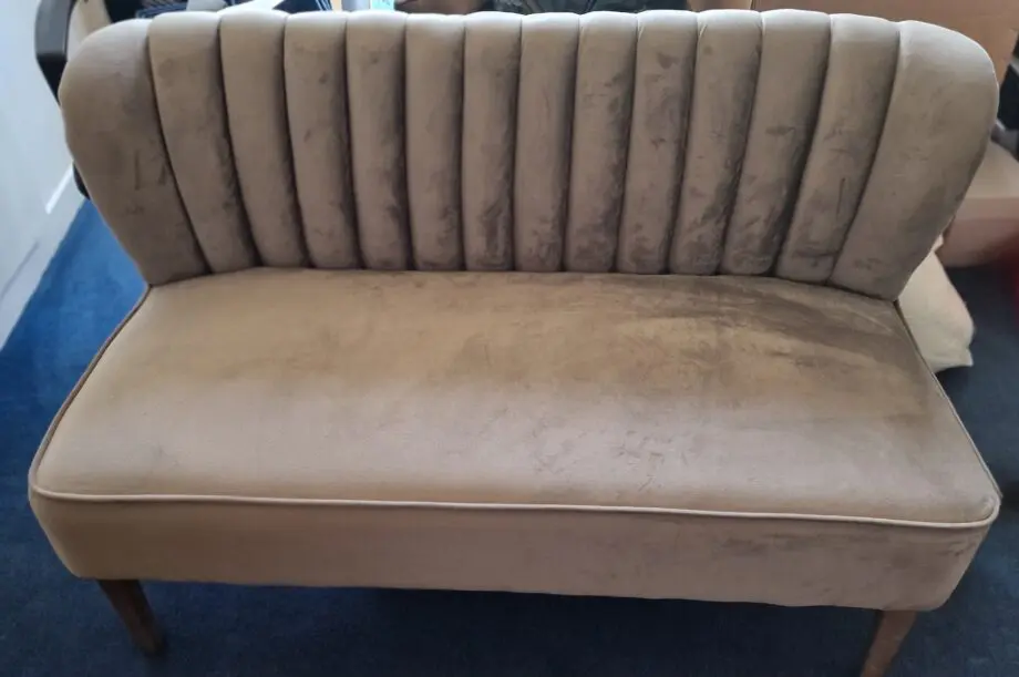 Birkett Steal Grey 2 seater Loveseat