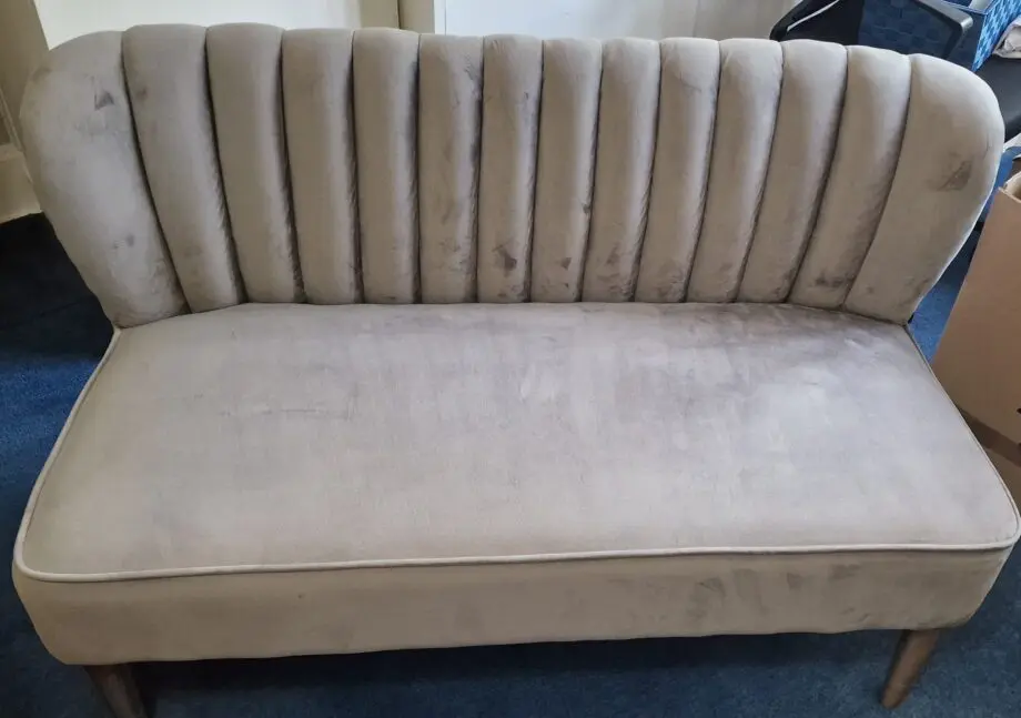 Birkett Steal Grey 2 seater Loveseat