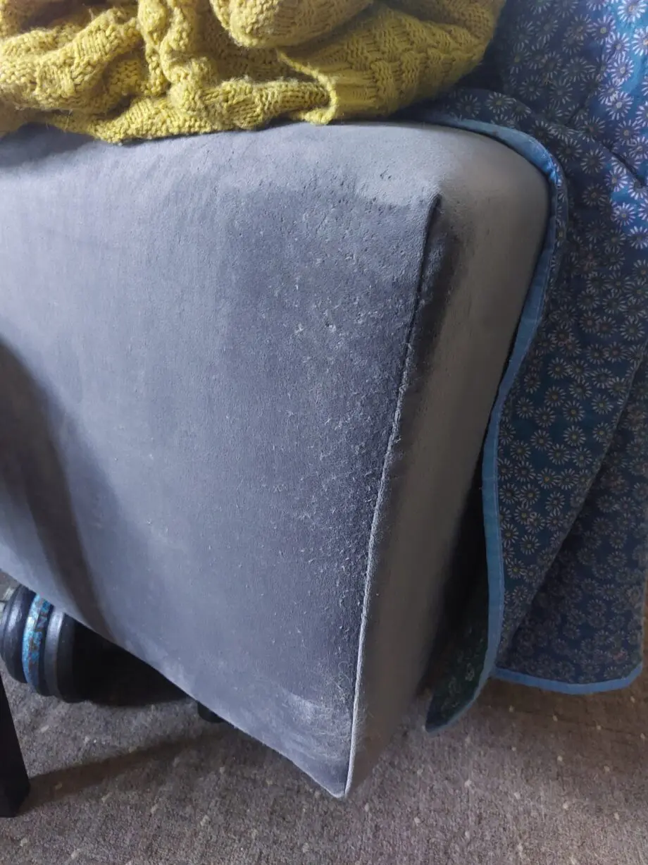 Stylish Grey velvet 3 seater sofa