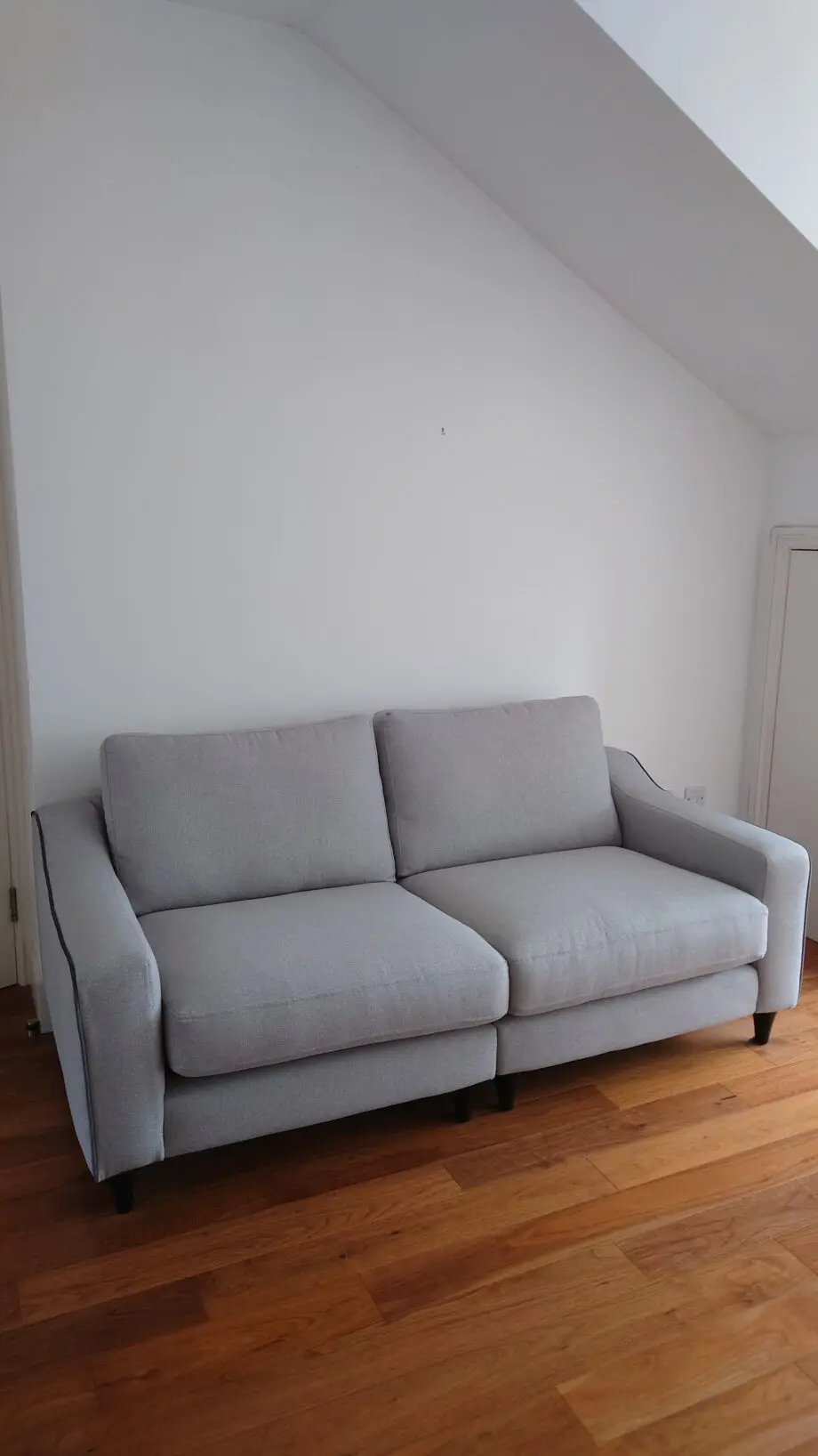 DFS light gray Edie 3 seater sofa