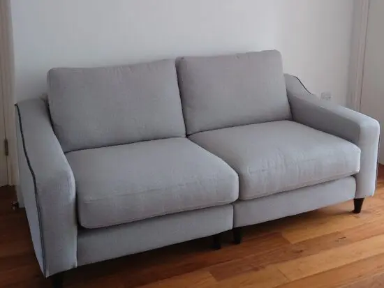 DFS light gray Edie 3 seater sofa