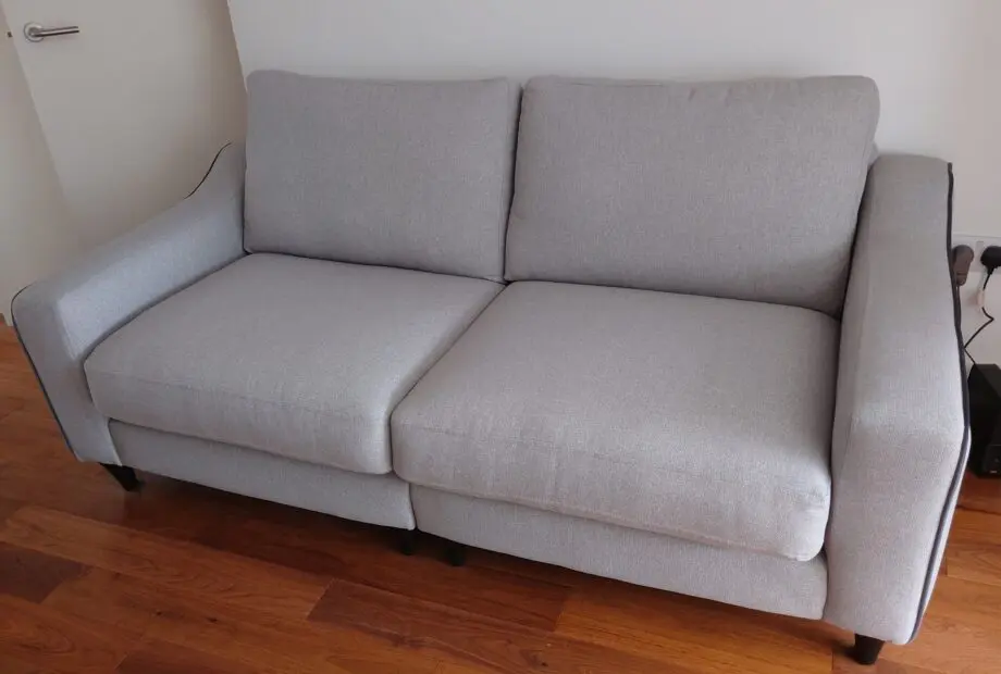 DFS light gray Edie 3 seater sofa