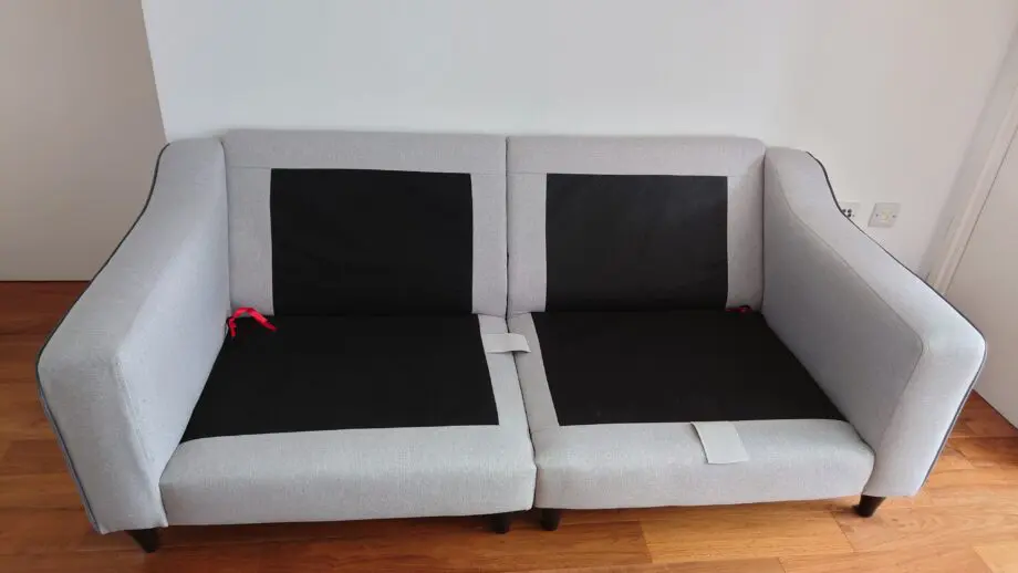 DFS light gray Edie 3 seater sofa