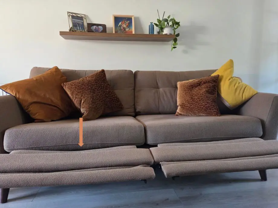 DFS Studio Boucle 3 seater motion sofa. in colour Stone