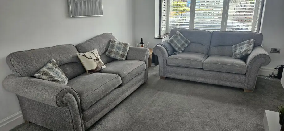 3 piece grey suite