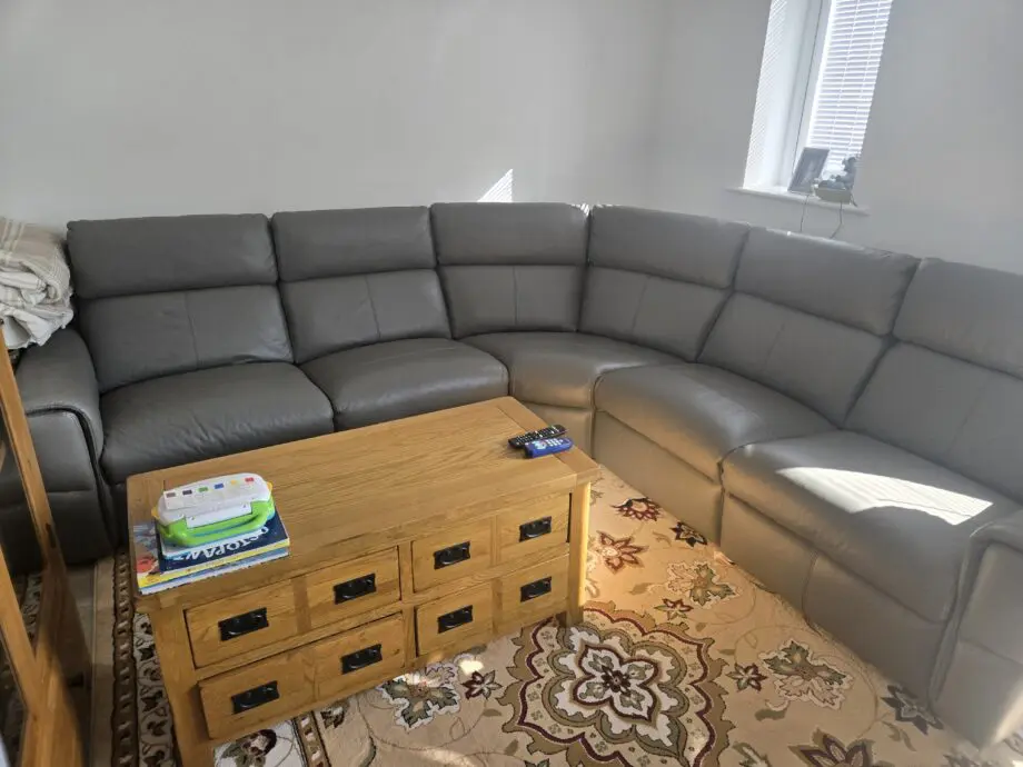 Samson static modular group 3 in dark grey leather