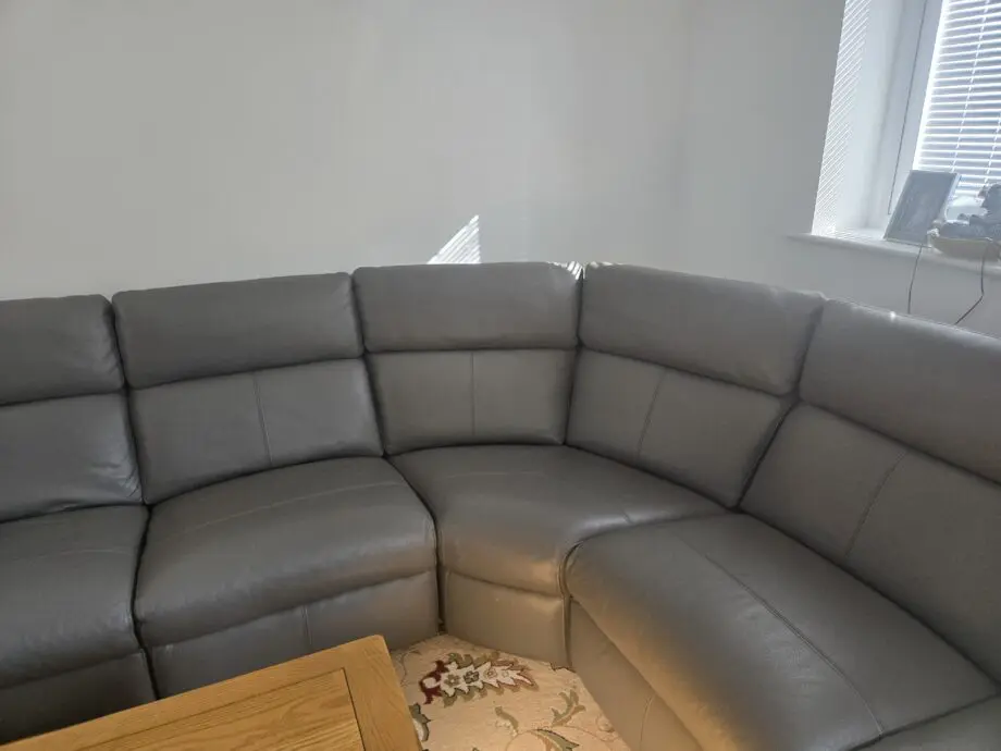 Samson static modular group 3 in dark grey leather