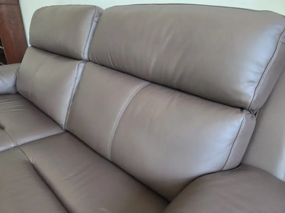 Leather brown sofa