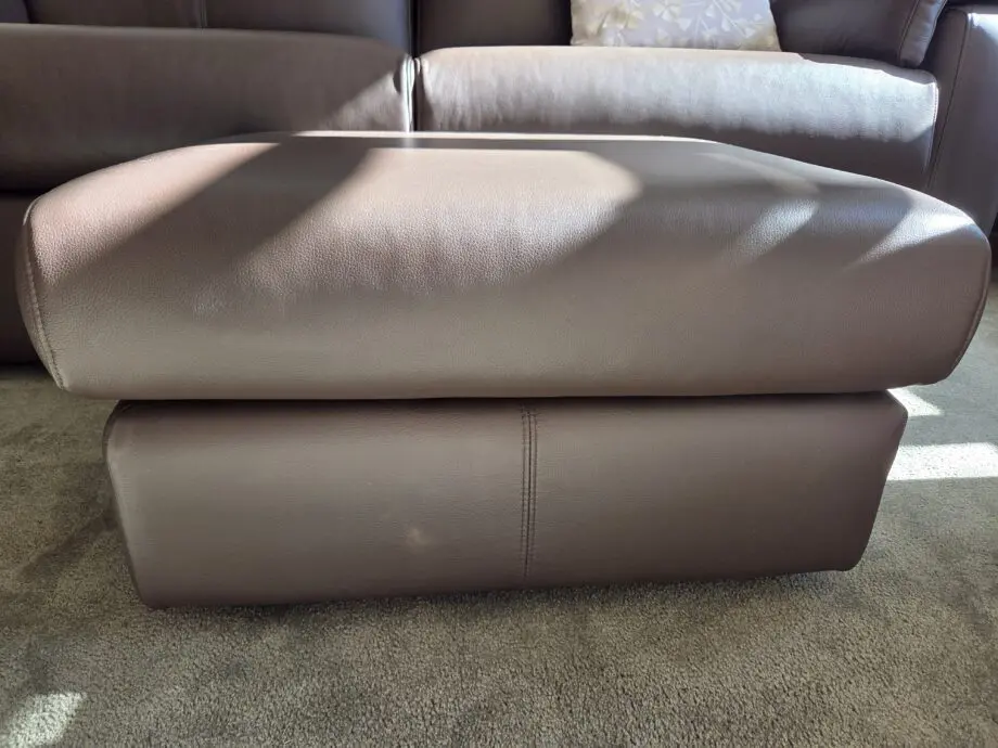 Leather brown sofa