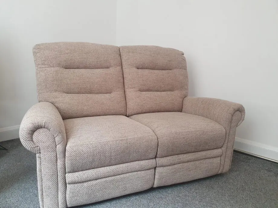 2 Seater Electric Recliner Sofa | Jetta Beige Fabric