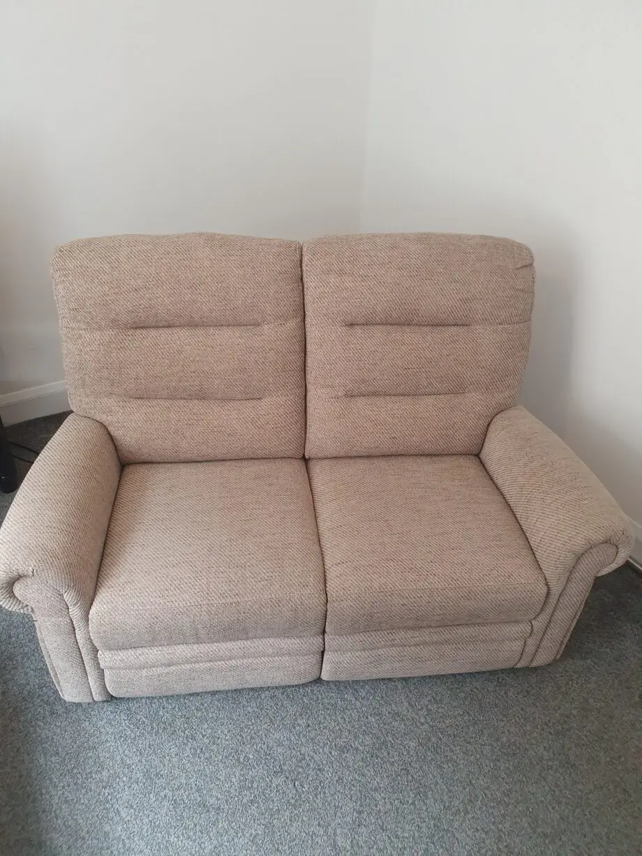 2 Seater Electric Recliner Sofa | Jetta Beige Fabric