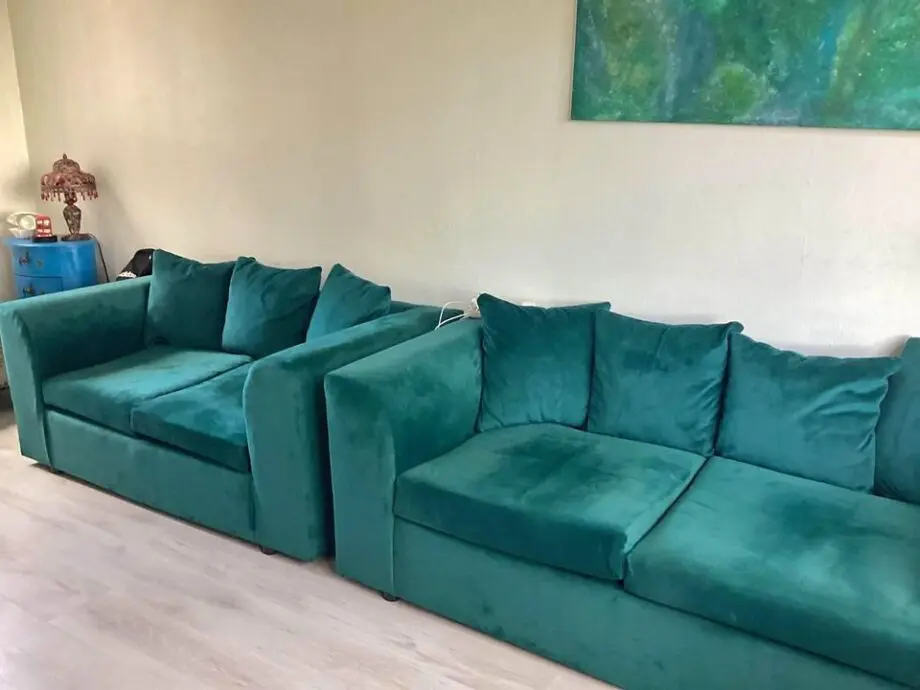 Green 3 Plus 2 sofa set