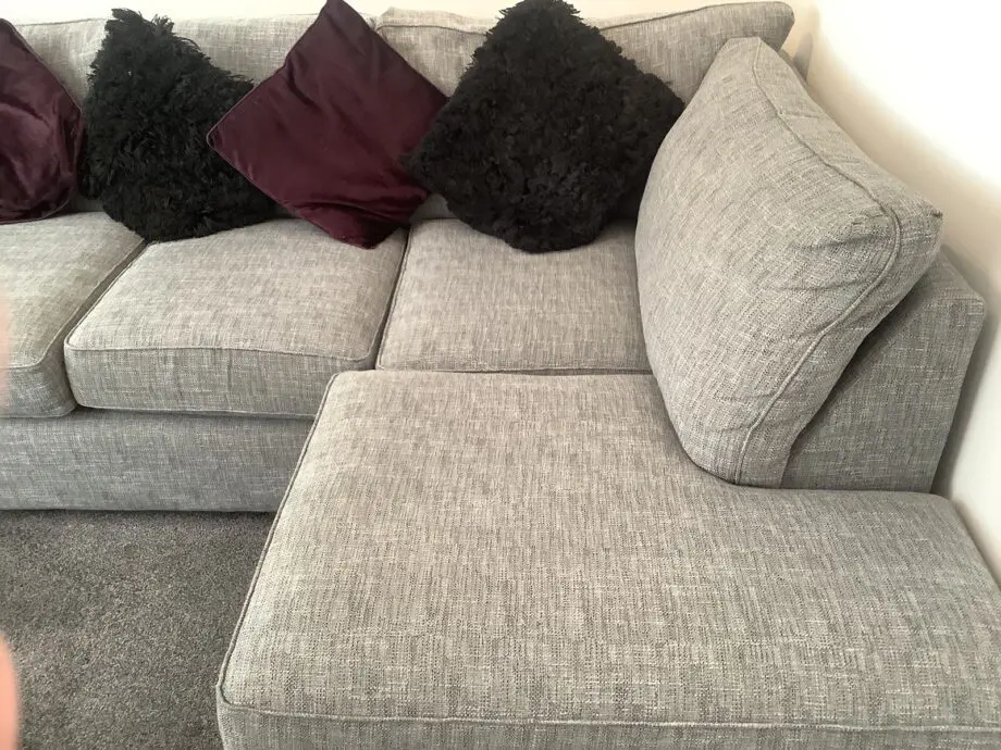 Brand New Next Corner Chaise Sofa + Pouffe For Sale - Order Today, Delivered Tomorrow.