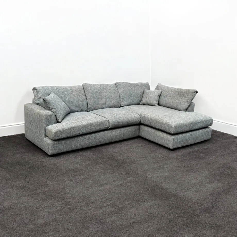 Next Grey Parker Platform Corner Sofa