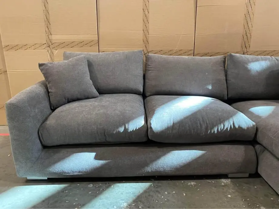 DFS Grey Sectional Couch For Sale