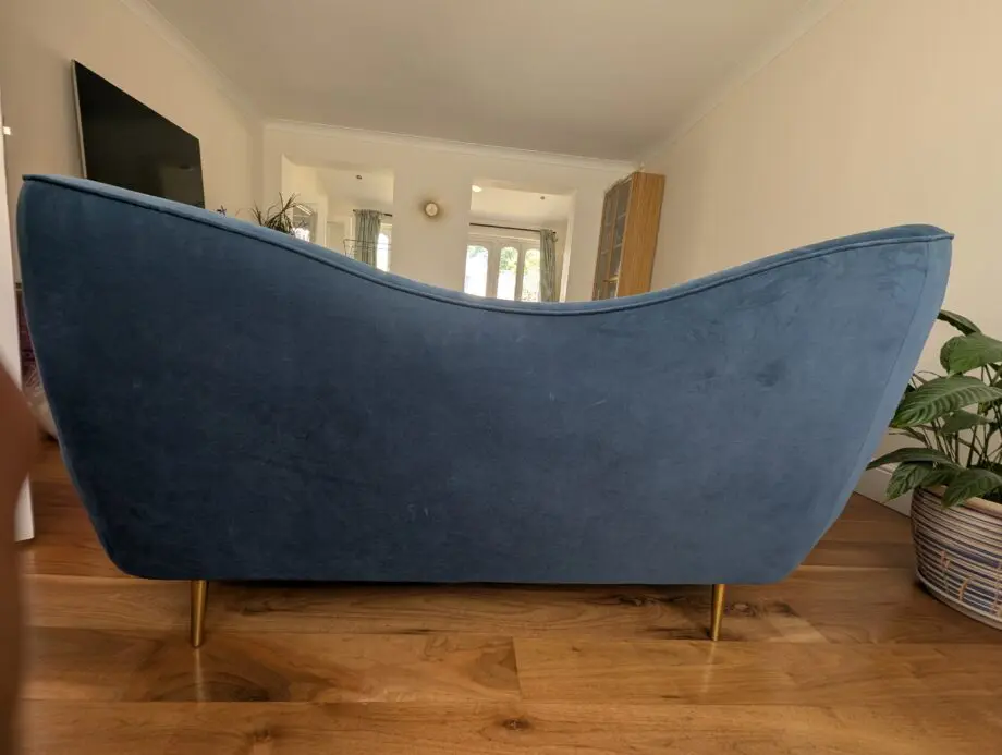 Made.com Sofa Set - Navy Blue Velvet - Kooper 2 Seater Sofa + Giselle 2 Seater Sofa: Good condition, Well maintained