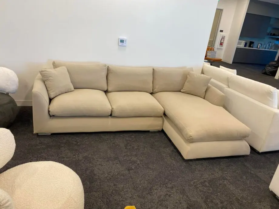 Dfs Calix Large Chaise End Sofa in Beige Colour