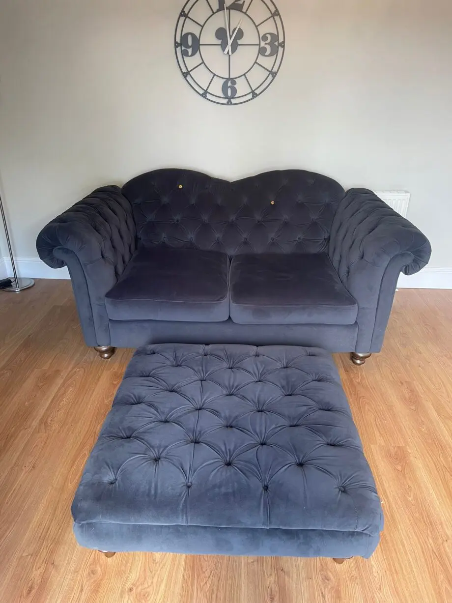 DFS Joules 2 seater sofa and footstool.