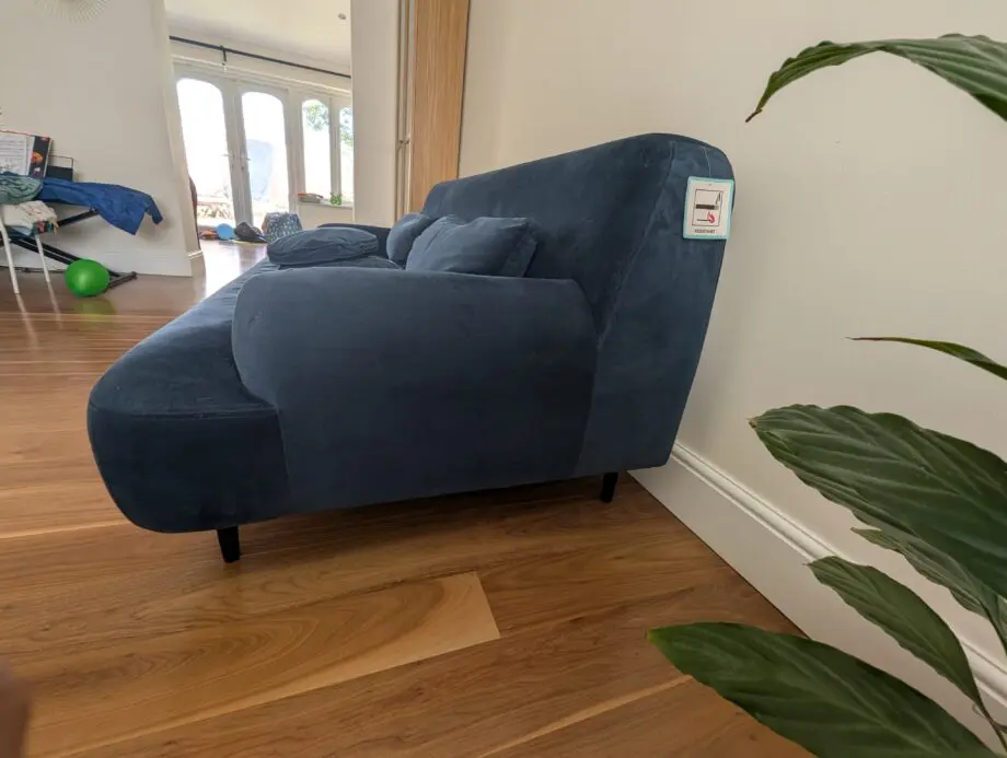 Made.com Sofa Set - Navy Blue Velvet - Kooper 2 Seater Sofa + Giselle 2 Seater Sofa: Good condition, Well maintained