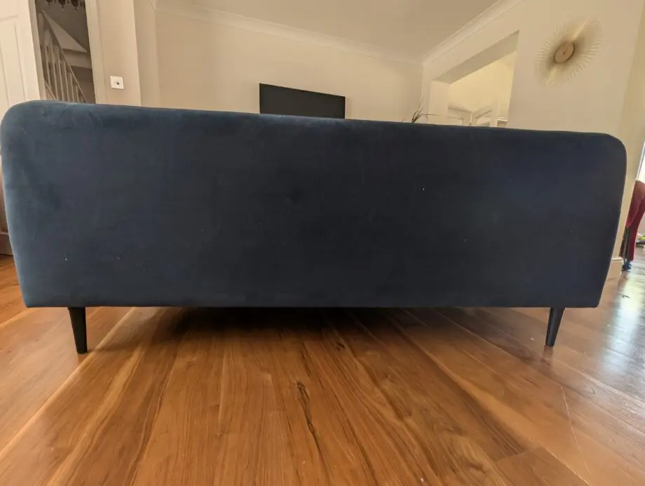 Made.com Sofa Set - Navy Blue Velvet - Kooper 2 Seater Sofa + Giselle 2 Seater Sofa: Good condition, Well maintained