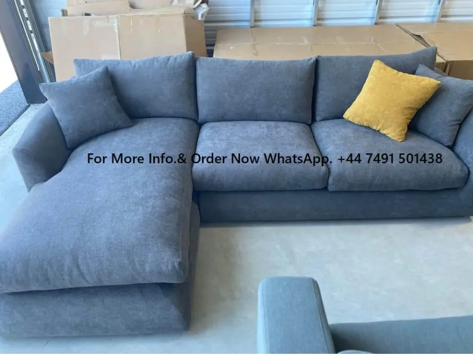 Grey Sectional Couch For Sale || Left Hand & Right Hand Orientation Available