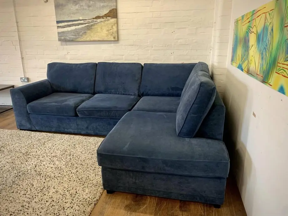 Blue Sectional Corner Sofa - Cash On Delivery