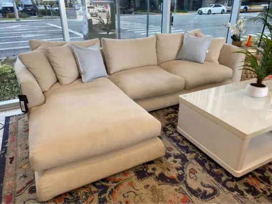 john lewis Beige corner L-shaped sofa for sale