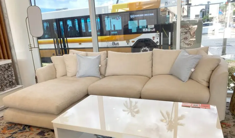 john lewis Beige corner L-shaped sofa for sale