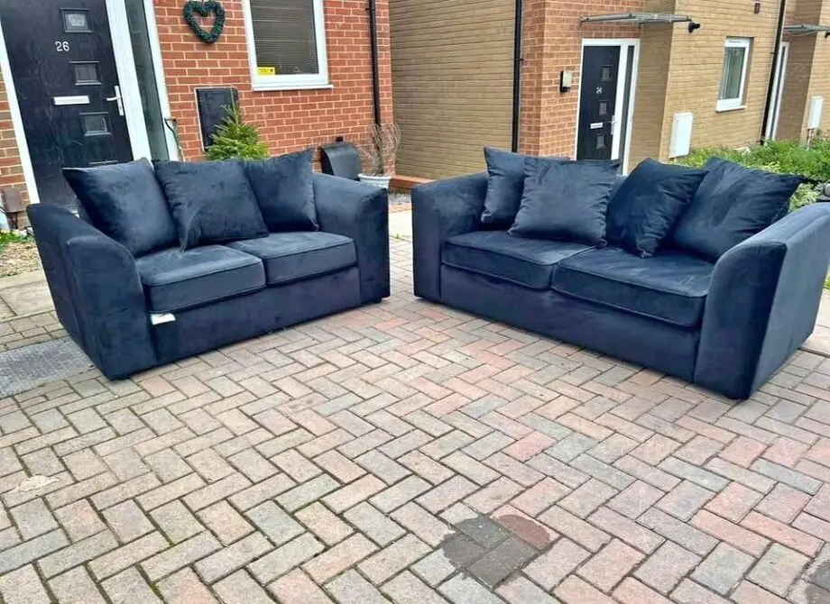 Blue 3 Plus 2 sofa set