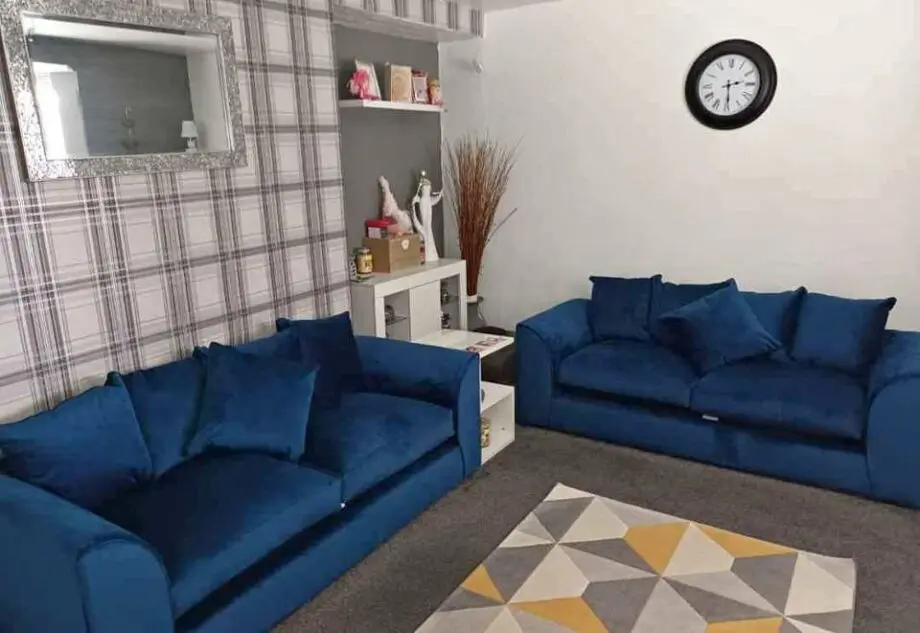 Blue 3 Plus 2 sofa set