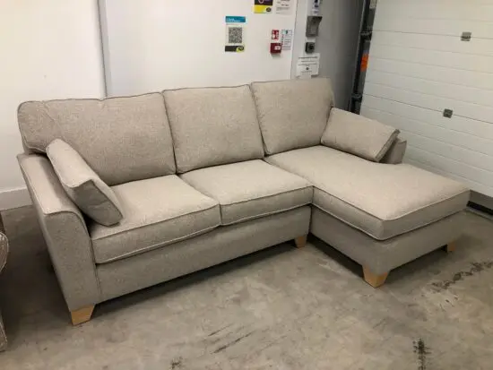 Next Brand L-Shaped High Back Sectional Corner Sofa For Sale