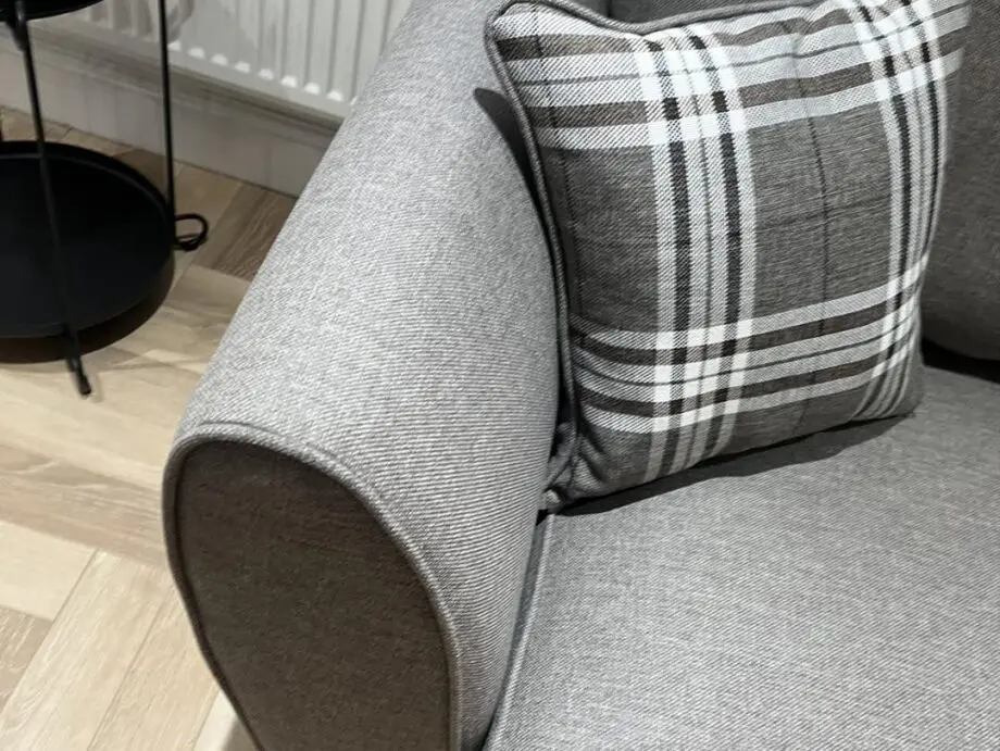SCS Hugo Fabric Right Hand Facing Chaise Standard Back Sofa