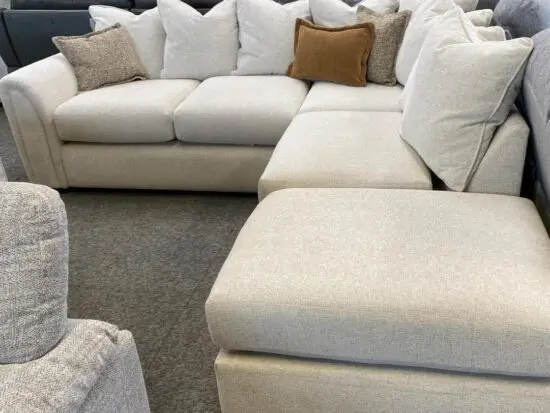 Utopia Corner Sofa With Chaise Footstool