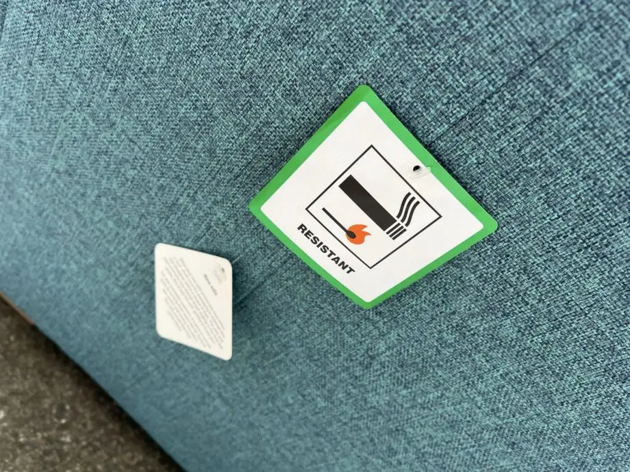 Next Teal Fabric Corner Sofa For Sale