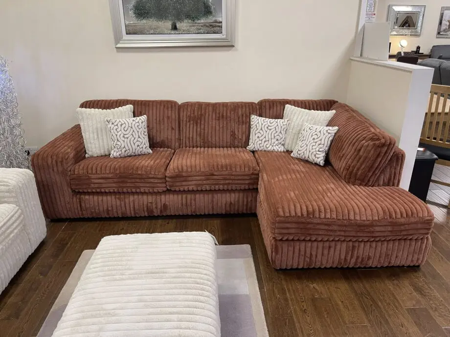 Teddy Layton Foxy Fabric Corner Sofa For Sale