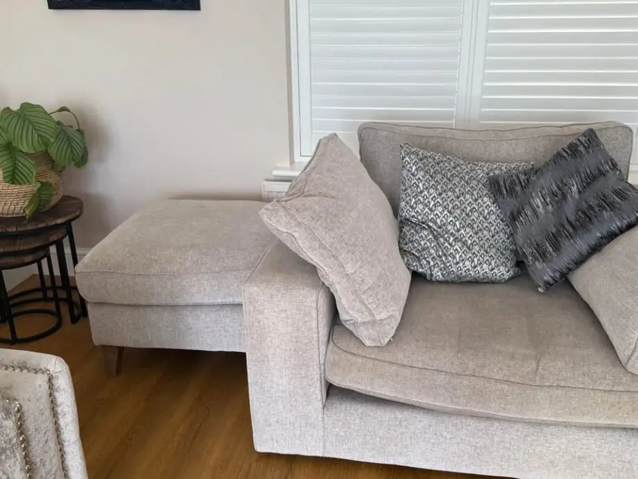 3 seater high back sofa with love chair and footstool
