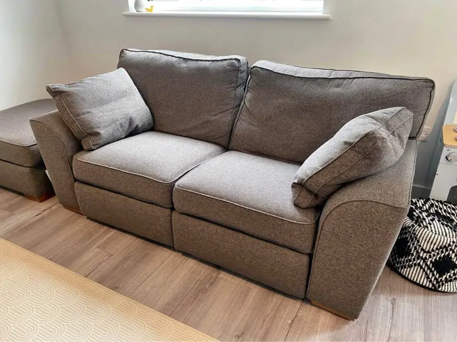 3 seater sofa with footstool