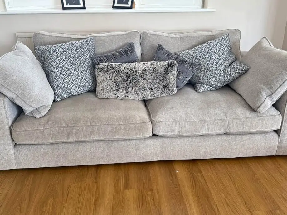 3 seater high back sofa with love chair and footstool