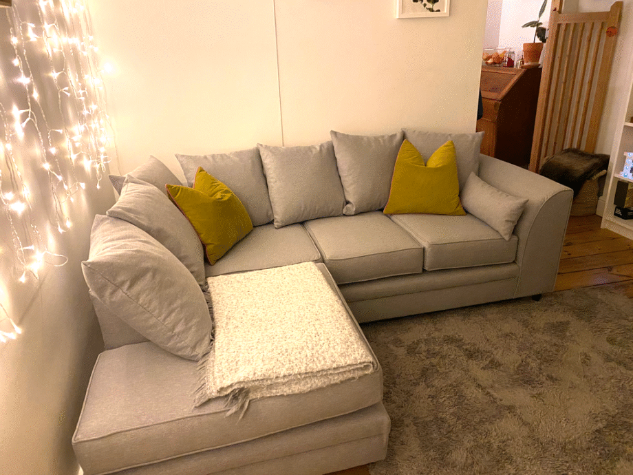 Darcy L-Shaped Sofa For Sale