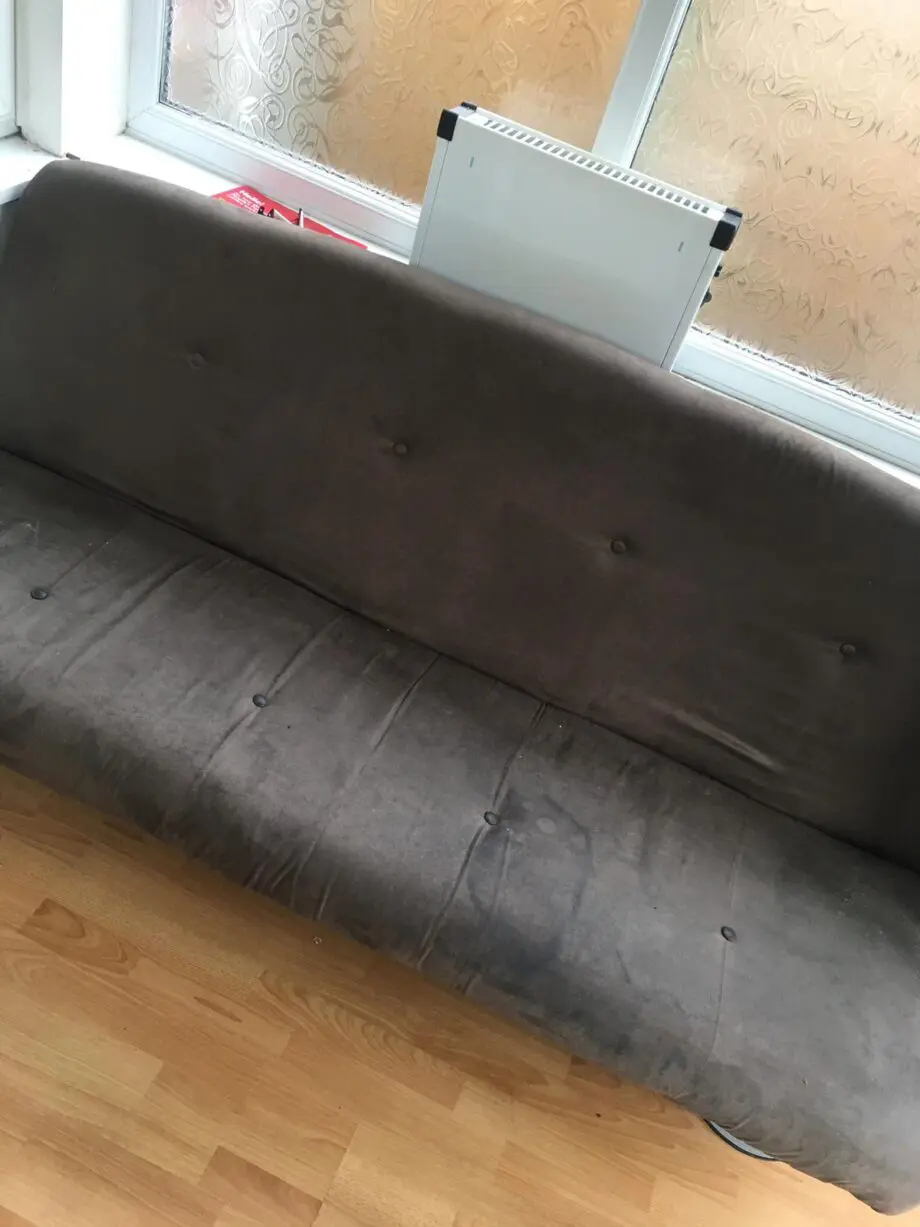 Sofa folds out into a double bed