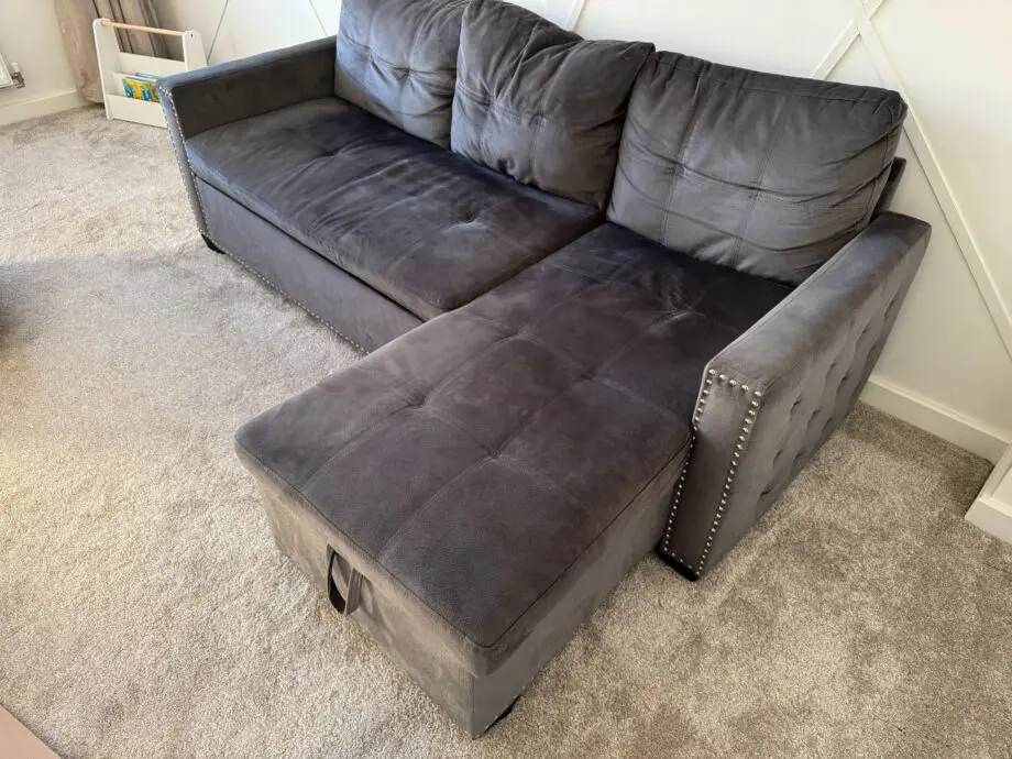 Grey sofa bed