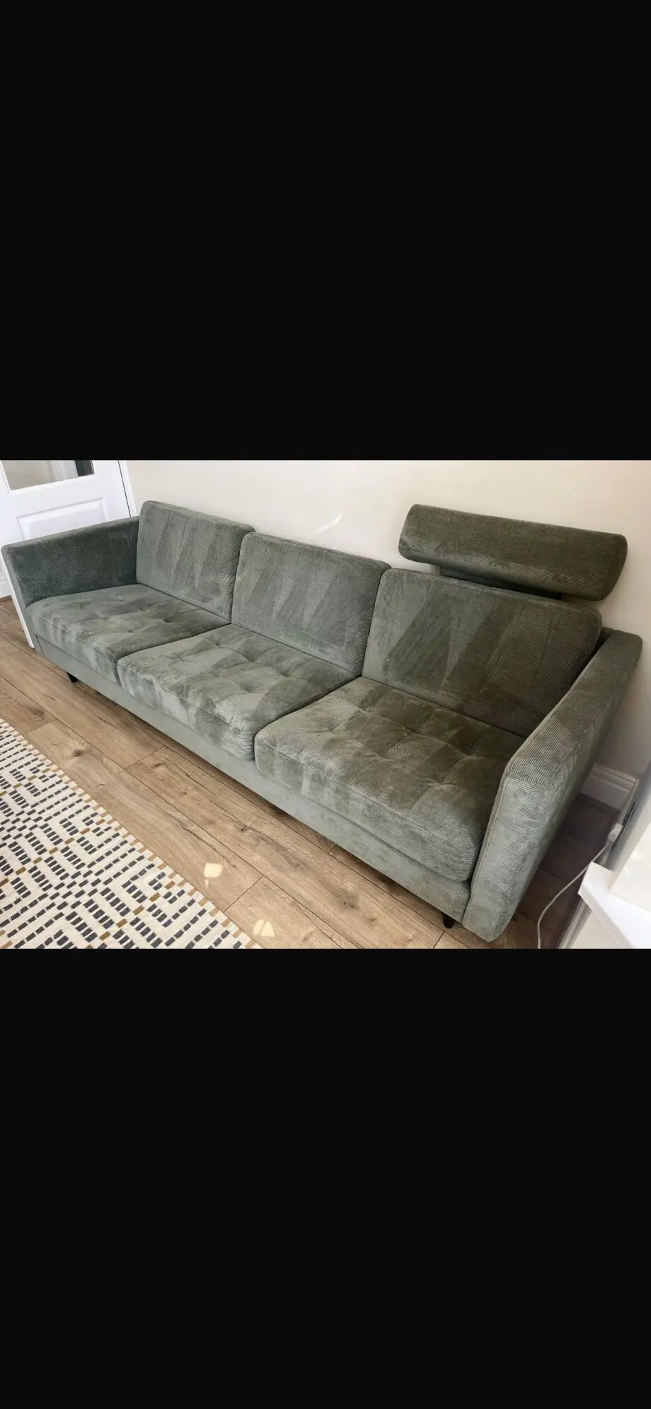 BoConcept Osaka (low legged) Green 3 person sofa