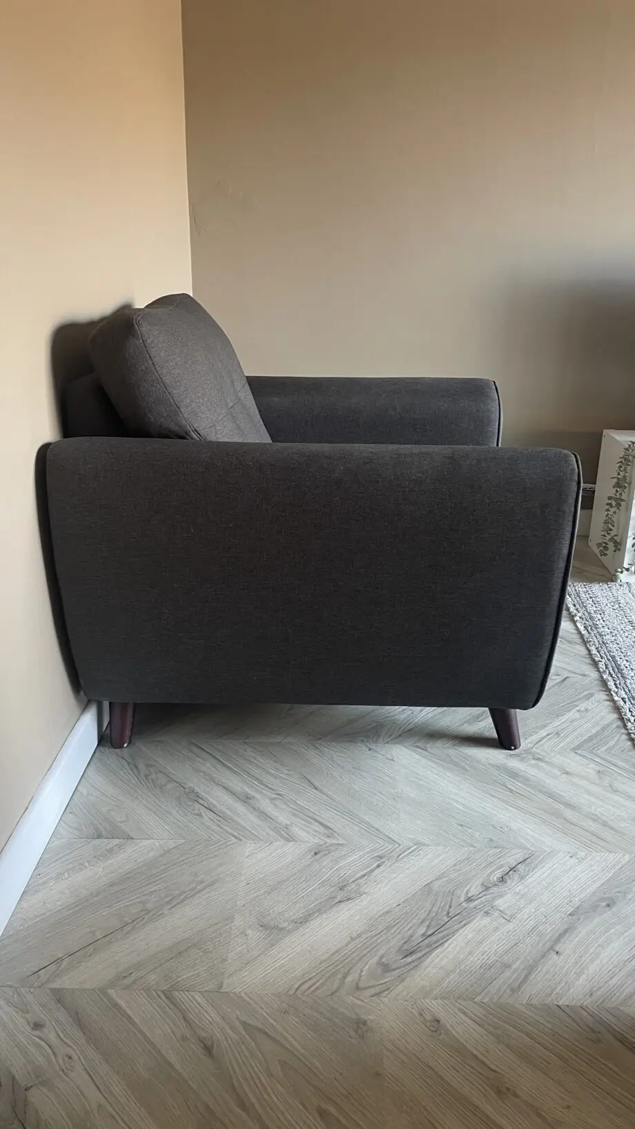 Penny 4 seater lounger and arm chair DFS in charcoal