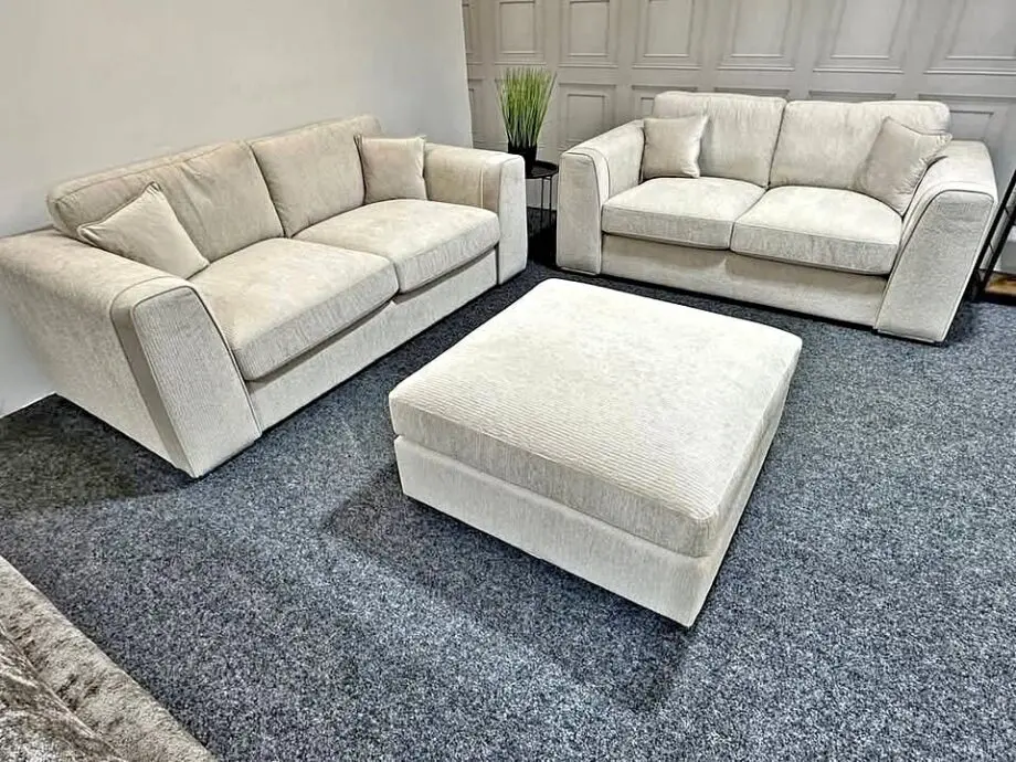 Cream 3 Plus 2 sofa set