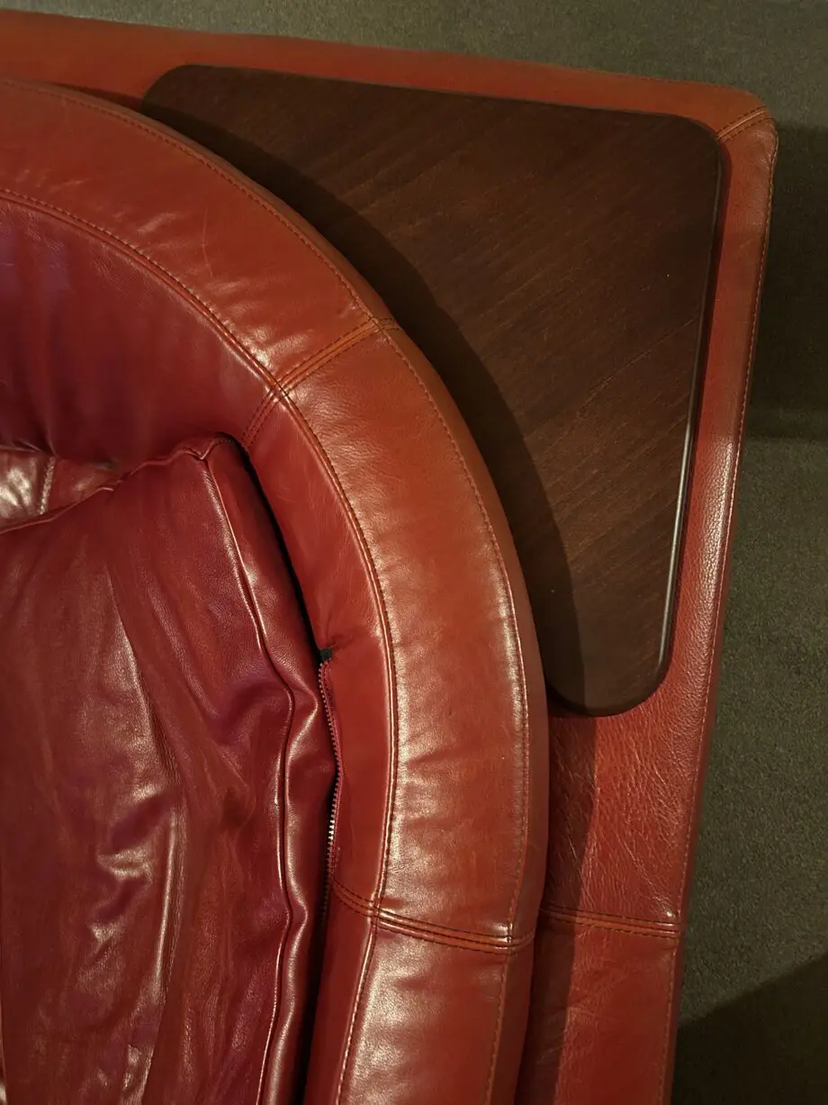 Stunning Natuzzi Oxblood Red Leather Corner Suite and Armchair