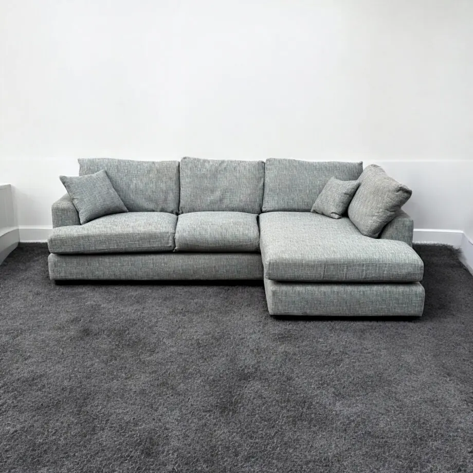 Next Grey Parker Platform Corner Sofa