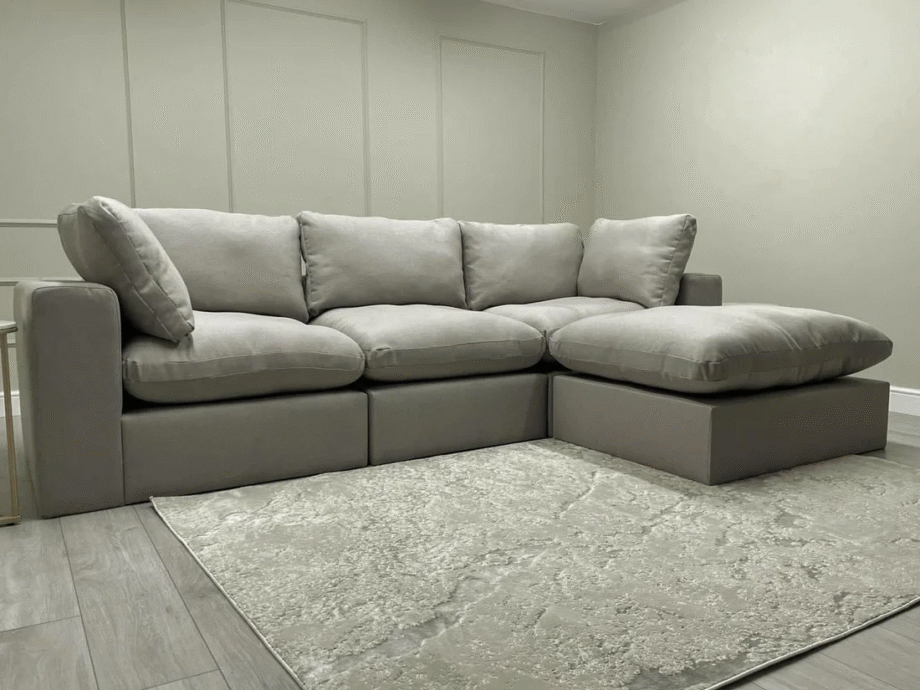 Next Grey L Shape Corner Sofa For Sale / Left & Right Hand Corner Sofa