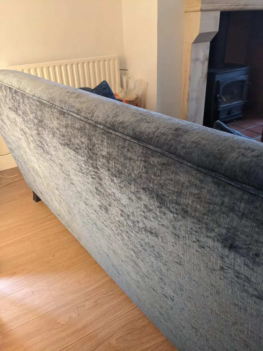 Blue Velvet Settee